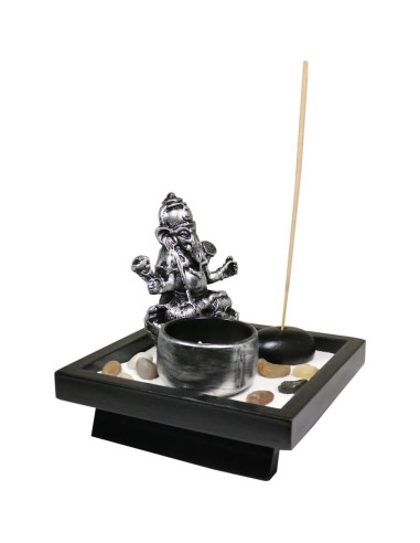 Kit de Jardín Zen 6goodeals con Quemador de Incienso Ganesha