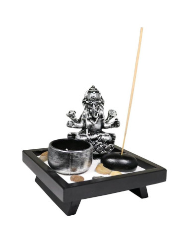 Kit de Jardín Zen 6goodeals con Quemador de Incienso Ganesha