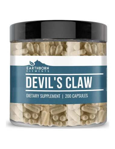 Extracto de Garra del Diablo Earthborn Elements 200 Cápsulas Puras