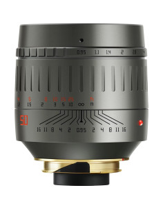 Lente TTArtisan 50mm F0.95 Manual Gris Titanio + Adaptador Leica 2