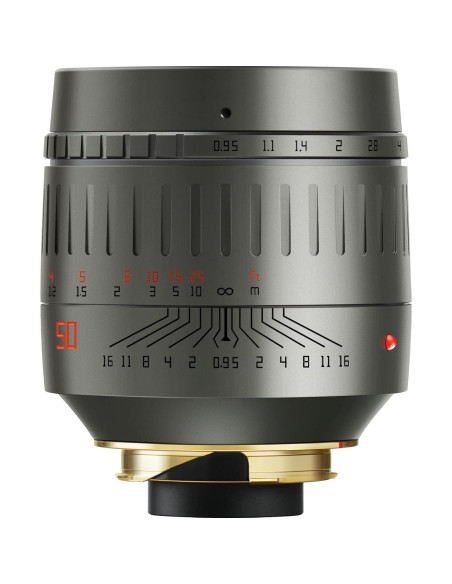 Lente TTArtisan 50mm F0.95 Manual Gris Titanio + Adaptador Leica