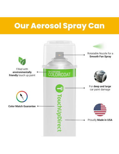 Pintura de Retoque Aerosol TouchUpDirect 13.5 oz Negro Metálico