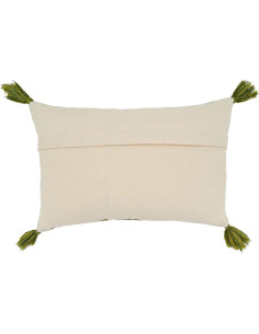 Funda de Almohada Bordada Floral Saro Lifestyle 40x61 cm Verde 2