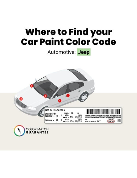 Pintura de Retoque TouchUpDirect Chief para Jeep - Kit Esencial