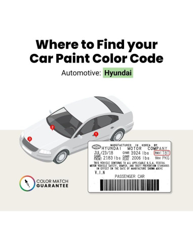 Pintura de Retoque TouchUpDirect Negro Metálico Fantasma 10.5ml