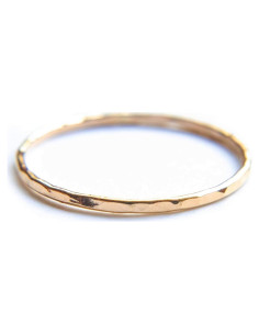 Anillo de Oro Relleno Minimalista 1mm para Mujeres - Tamaño 9