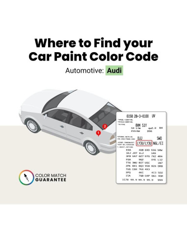 Kit Esencial de Pintura de Retoque TouchUpDirect Negro Brillante