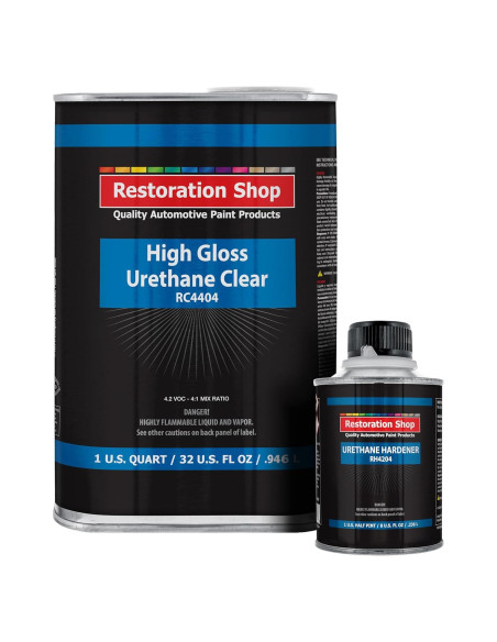 Kit de pintura automotriz Restoration Shop 2K Clear Coat 1.25L