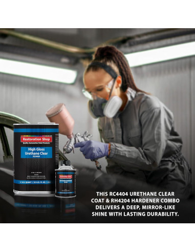 Kit de pintura automotriz Restoration Shop 2K Clear Coat 1.25L