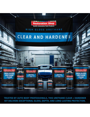 Kit de pintura automotriz Restoration Shop 2K Clear Coat 1.25L