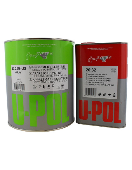 Kit de Imprimación U-POL 2253 de Uretano 1 Galón con Endurecedor