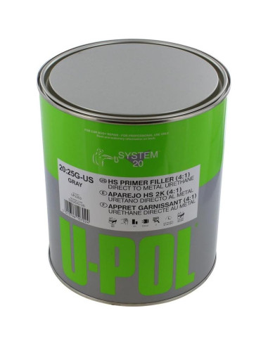 Kit de Imprimación U-POL 2253 de Uretano 1 Galón con Endurecedor