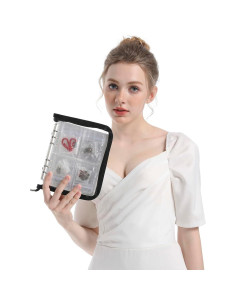 Organizador de Joyería de Viaje HSLFUAI - Estuche Compacto 120 Bolsillos 2