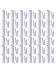 Puntas de Cordones de Aleación PAGOW, 36 Juegos Blancos