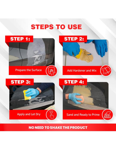 Roberlo Maxifill Relleno de Carrocería 3L + Endurecedor