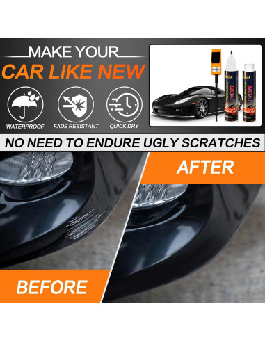 Bolígrafo de Pintura de Retoque SNSIR 0.4 Oz Negro Brillante