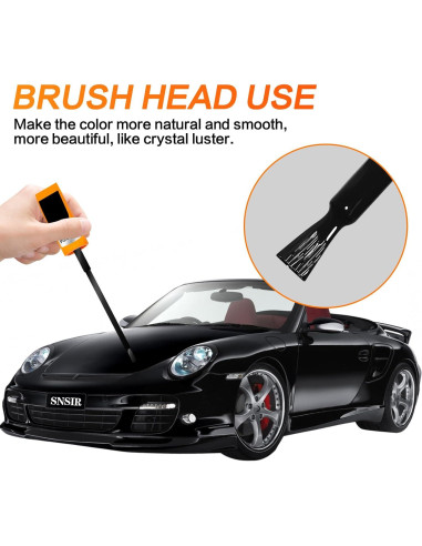 Bolígrafo de Pintura de Retoque SNSIR 0.4 Oz Negro Brillante