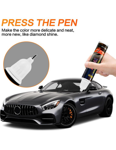 Bolígrafo de Pintura de Retoque SNSIR 0.4 Oz Negro Brillante