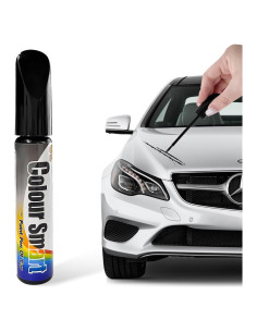 Lápiz de pintura para retoques de automóvil Povtii Negro 12ml