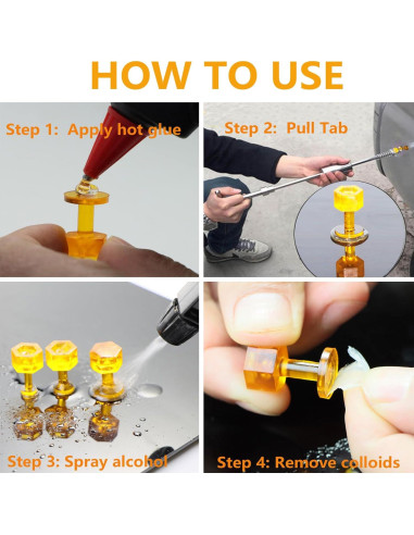 Kit de Pestañas de Tirar de Abolladuras Hyamass 30 Pcs