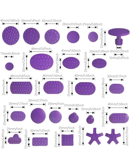 Pestañas de Extracción de Abolladuras Hyamass - 24 Piezas