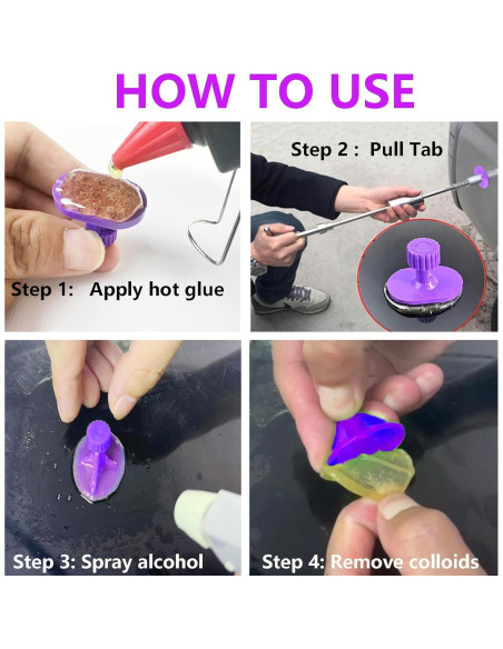 Pestañas de Extracción de Abolladuras Hyamass - 24 Piezas