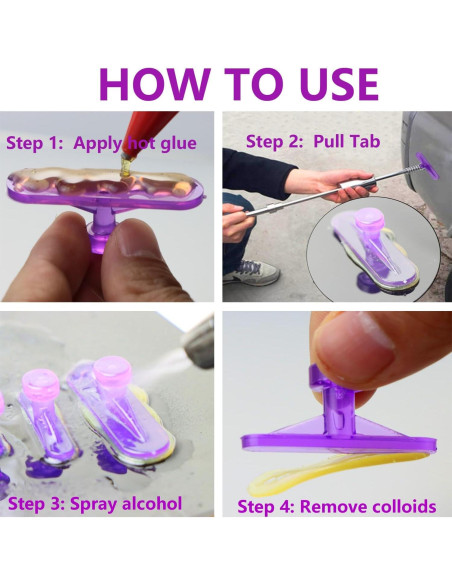 12 Gomas de Tirar para Abolladuras Hyamass - Reparación Sin Pintura