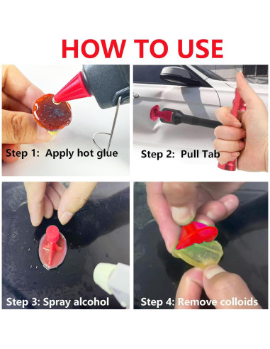 Kit de 13 Piezas de Herramientas PDR Hyamass para Abolladuras