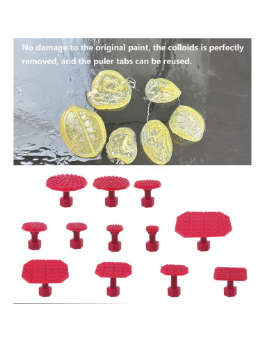 Kit de 13 Piezas de Herramientas PDR Hyamass para Abolladuras