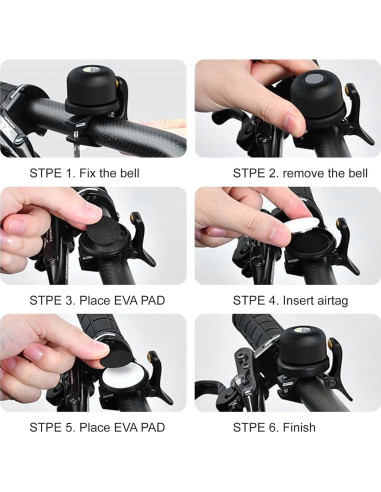 Campana de Bicicleta Josojoou 120db Montaje en Manillar
