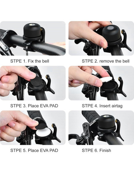 Campana de Bicicleta Josojoou 120db Montaje en Manillar