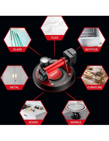 Ventosa eléctrica de vidrio SENCAN 20.32 cm 2 piezas