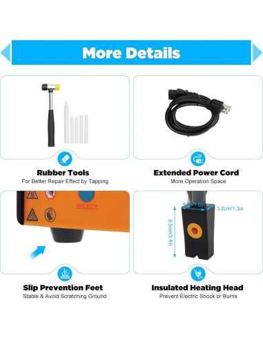 Kit de Reparación de Abolladuras MOCHAG 1.38Kw con Pantalla Digital