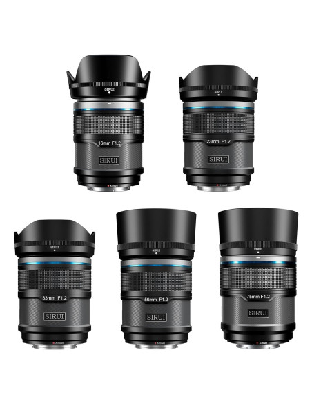 Conjunto de Lentes Autofocus SIRUI Sniper 16-75mm F1.2 APS-C