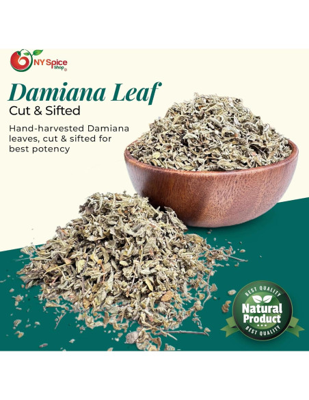 Hojas de Damiana NY Spice Shop 113.4g - 100% Naturales