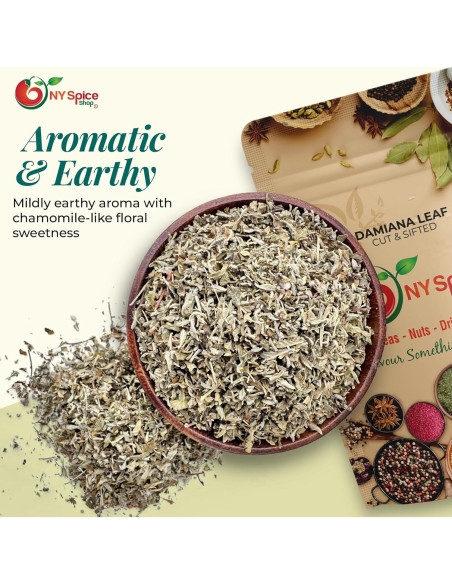 Hojas de Damiana NY Spice Shop 113.4g - 100% Naturales