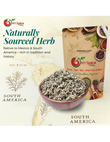 Hojas de Damiana NY Spice Shop 113.4g - 100% Naturales