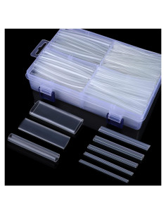 Kit de Tubos Termocontraíbles XHF 205 Pcs 3:1 Claro 3.5 cm