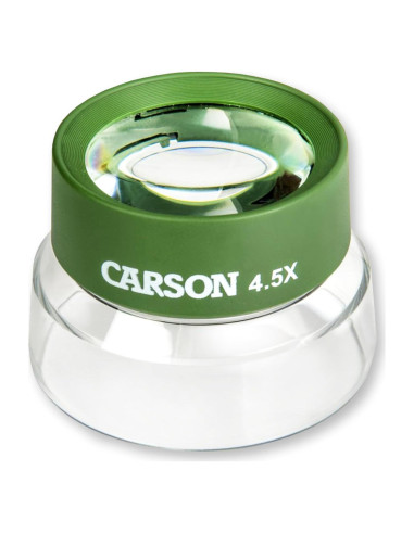 Lupa BugLoupe Carson HU-55 4.5x con soporte preenfocado