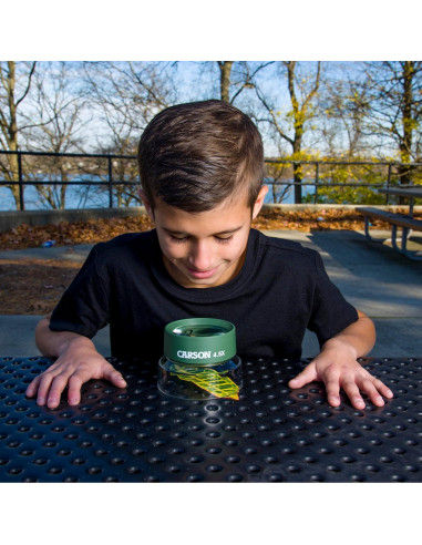 Lupa BugLoupe Carson HU-55 4.5x con soporte preenfocado