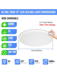 Luz de Techo LED Empotrada SunRider 24W 5000K 2400LM 30cm 2