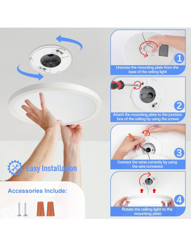 Luz de Techo LED Empotrada SunRider 24W 5000K 2400LM 30cm