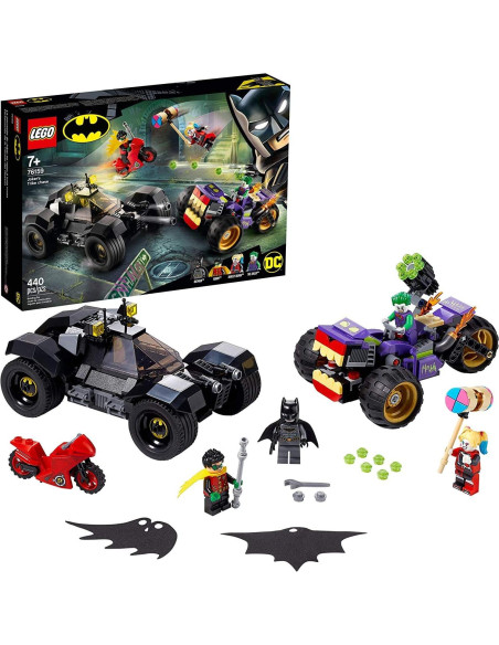 LEGO DC Batman Triciclo de Joker 76159 con Batmobile 440 Piezas