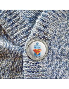 Botones de Metal Superman 2025 - Set de 4 - 16mm 2
