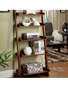 Estante en Escalera Lugo Mueble de América 5 Niveles Roble 2