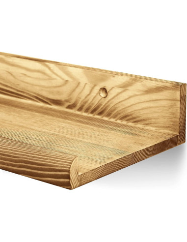 Estanterías Flotantes de Madera COCIVIVRE - Juego de 6 Rústicas