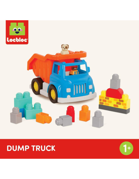 Bloques de Construcción Battat 80 Piezas Coloridas con Ruedas