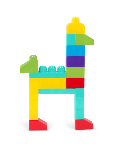 Bloques de Construcción Battat 80 Piezas Coloridas con Ruedas