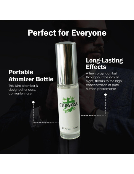 Colonia de Feromonas Chikara para Hombres - 3 x 15 ML