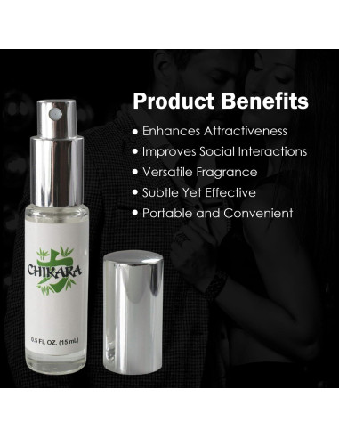 Colonia de Feromonas Chikara para Hombres - 3 x 15 ML